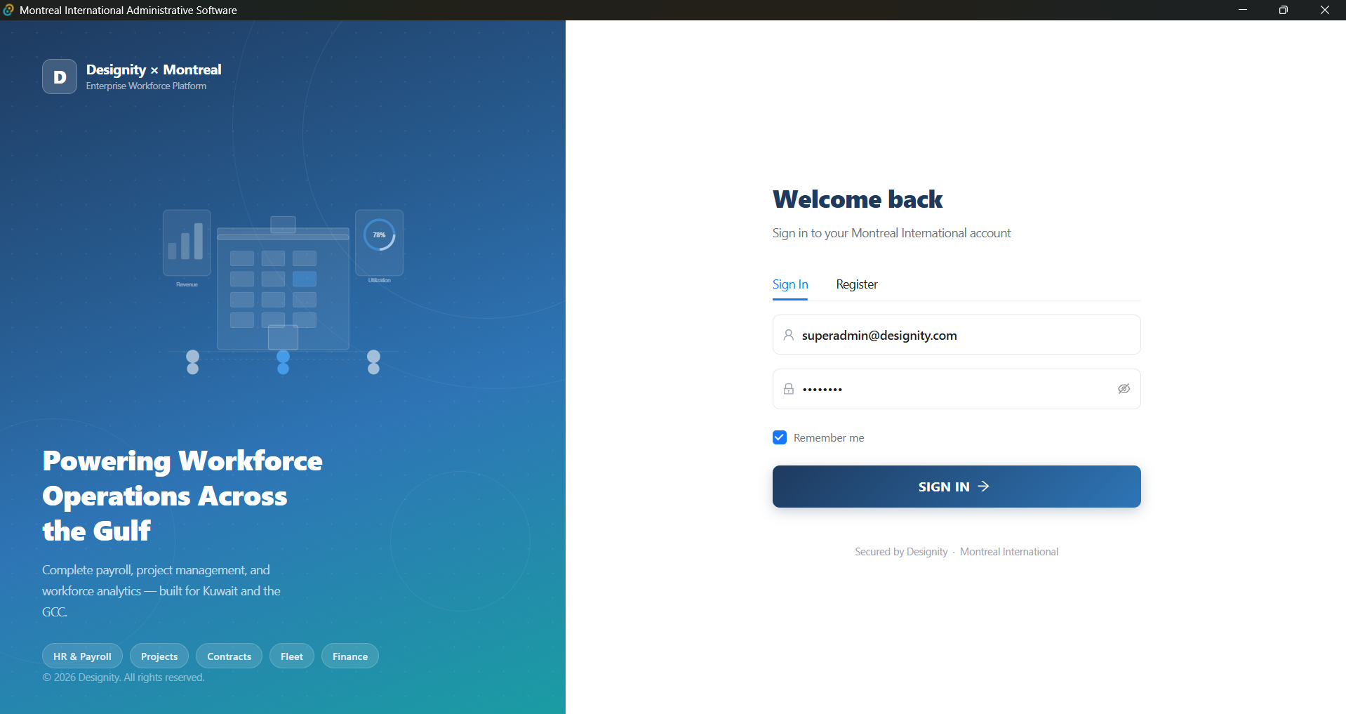 Montreal Login Portal